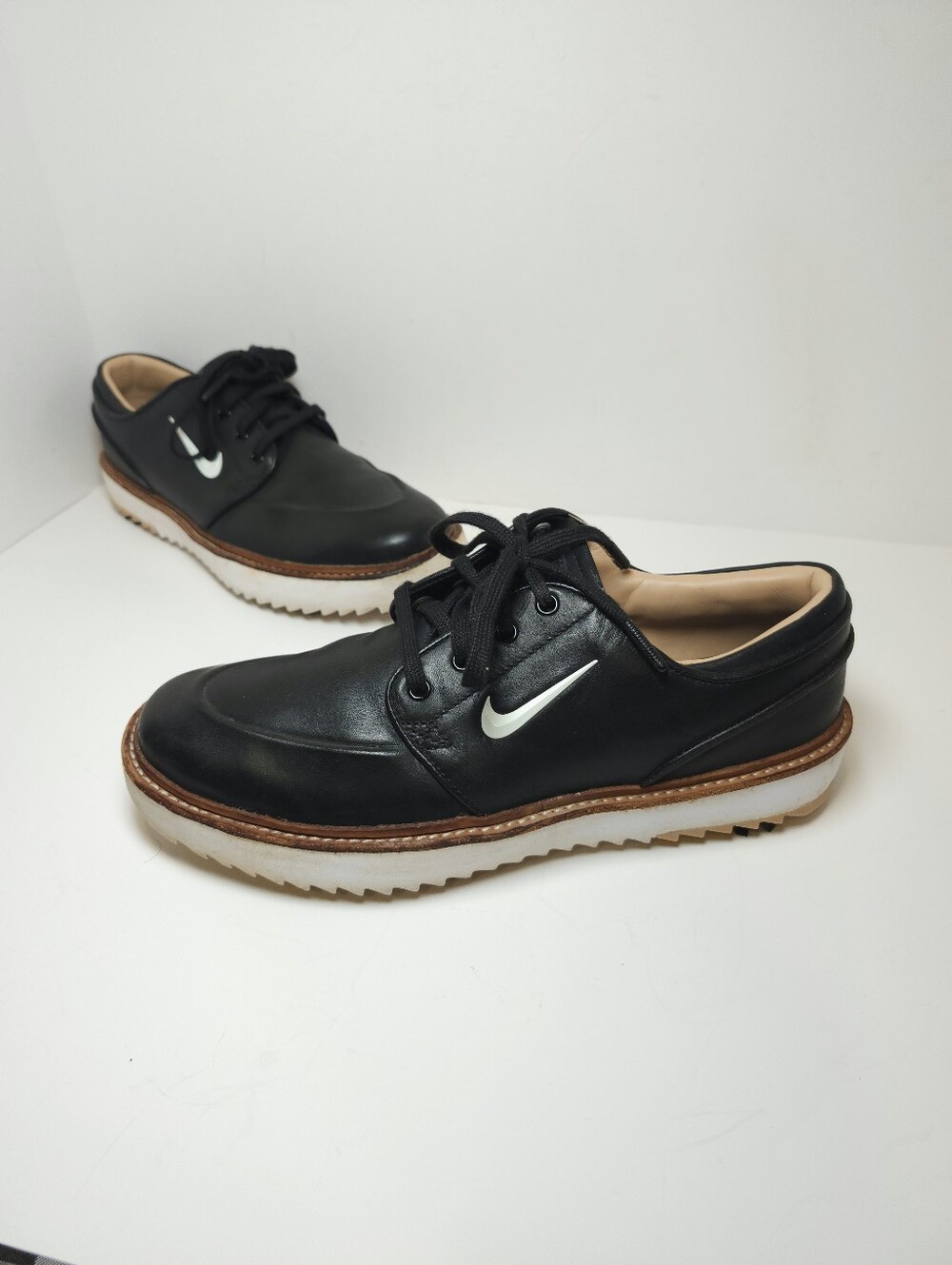 Nike Janoski G Tour Black Leather Mens Golf Shoes Size 9.5